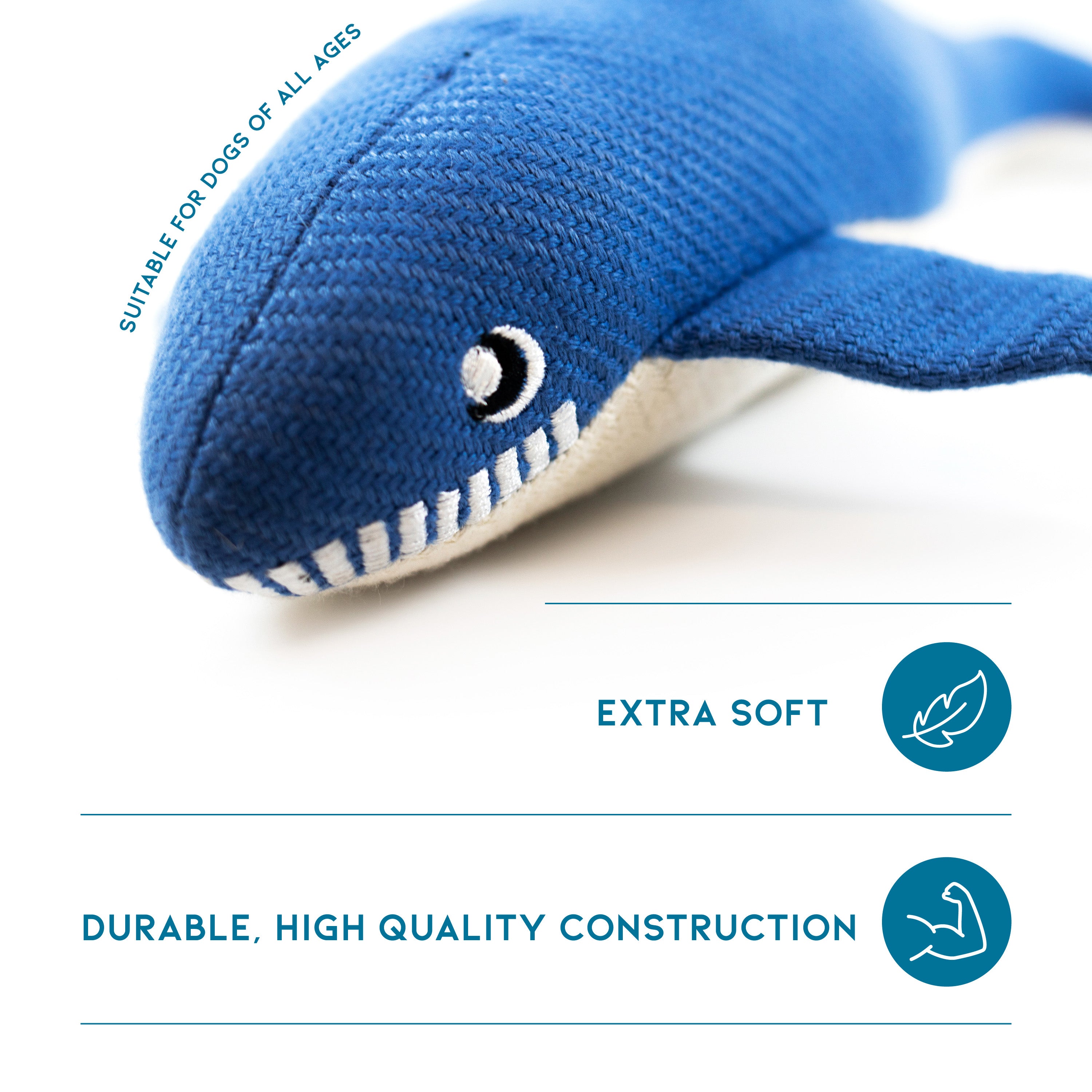 Recycled Dog Toy - Whale