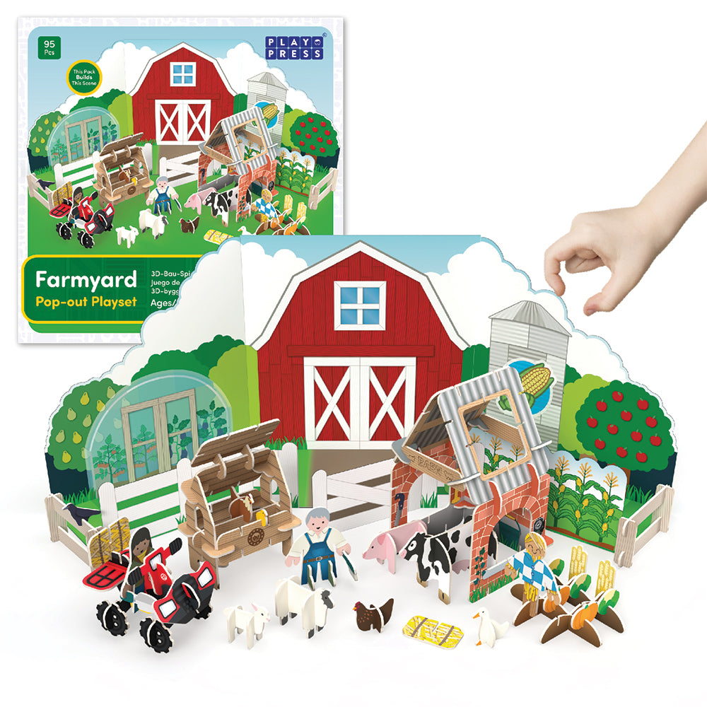 Pop-out & Build Farmyard Play Set